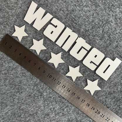 WANTED ★★★★★ Car Window Sticker