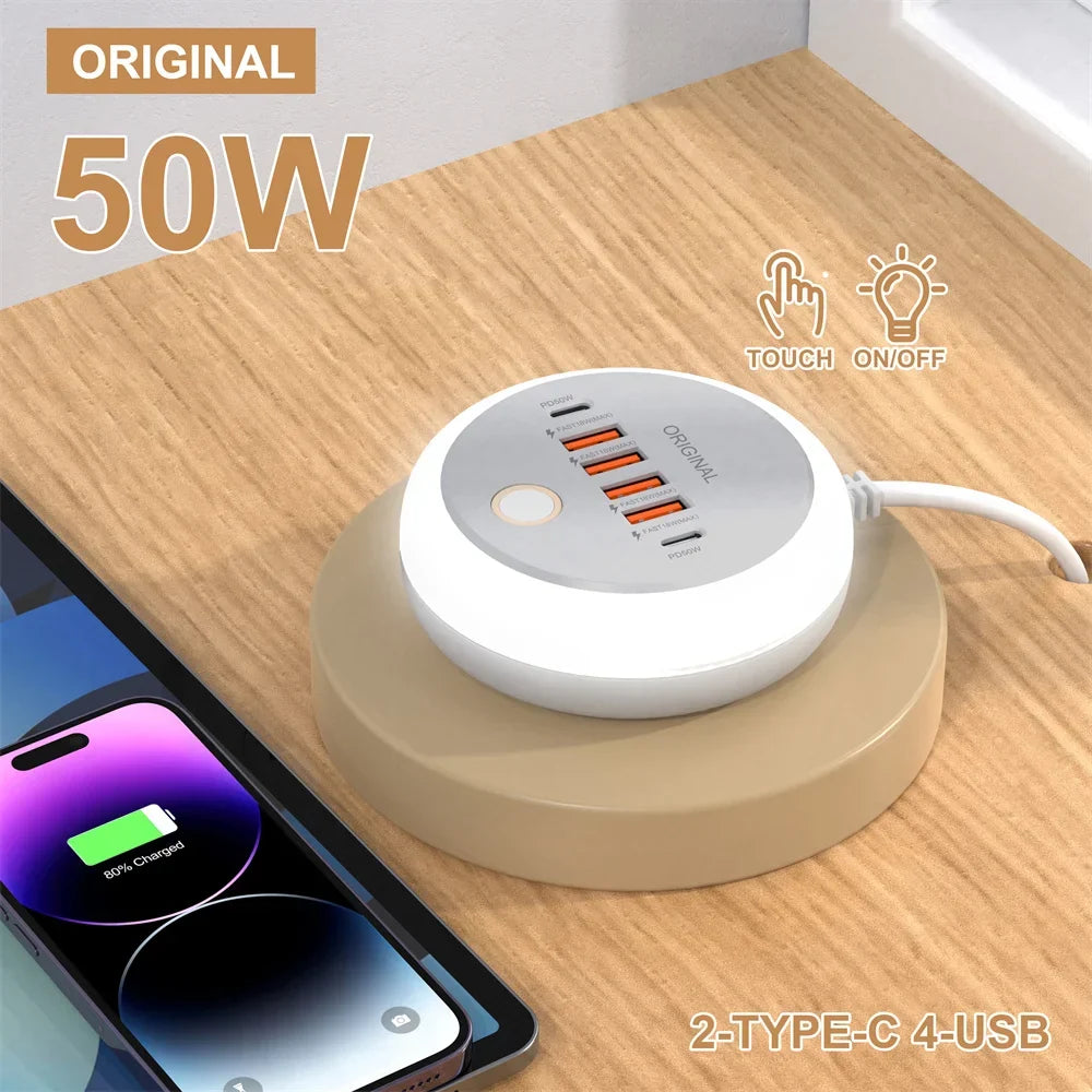 Multi-Port USB Charger Power Strip
