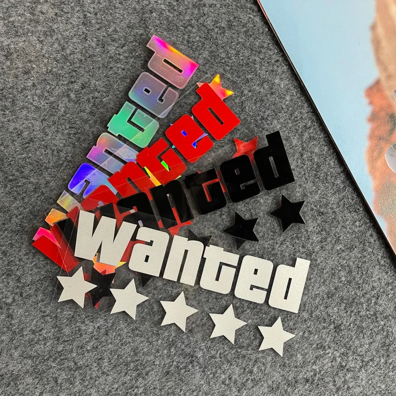 WANTED ★★★★★ Car Window Sticker